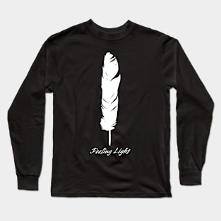 Feathered Serenity: Embracing the Feeling Light Long Sleeve T-Shirt